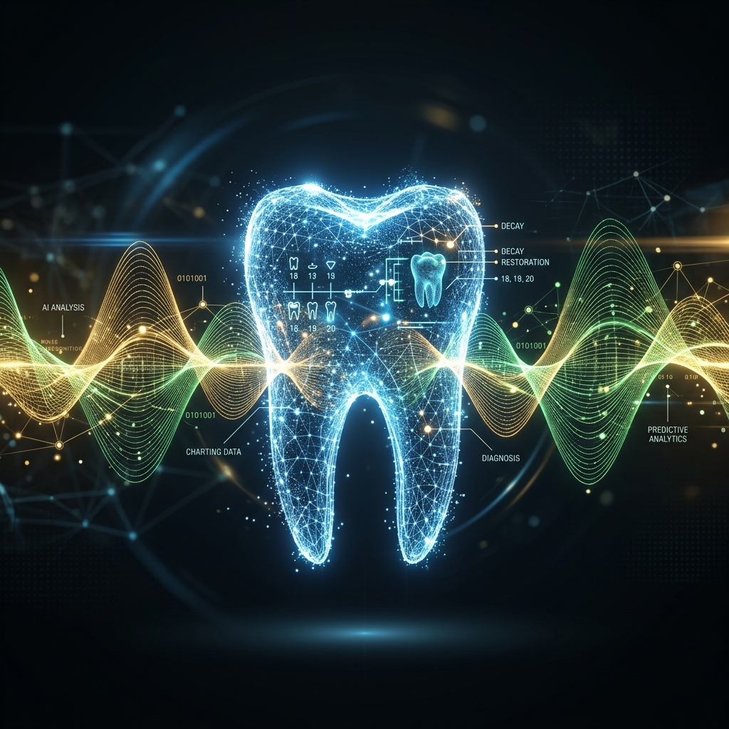 Abstract AI Dental Charting Concept - Dr. Note